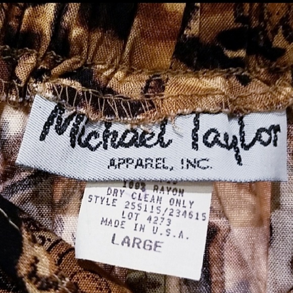 Vintage Michael Taylor Animal Print Skirt - Picture 2 of 3